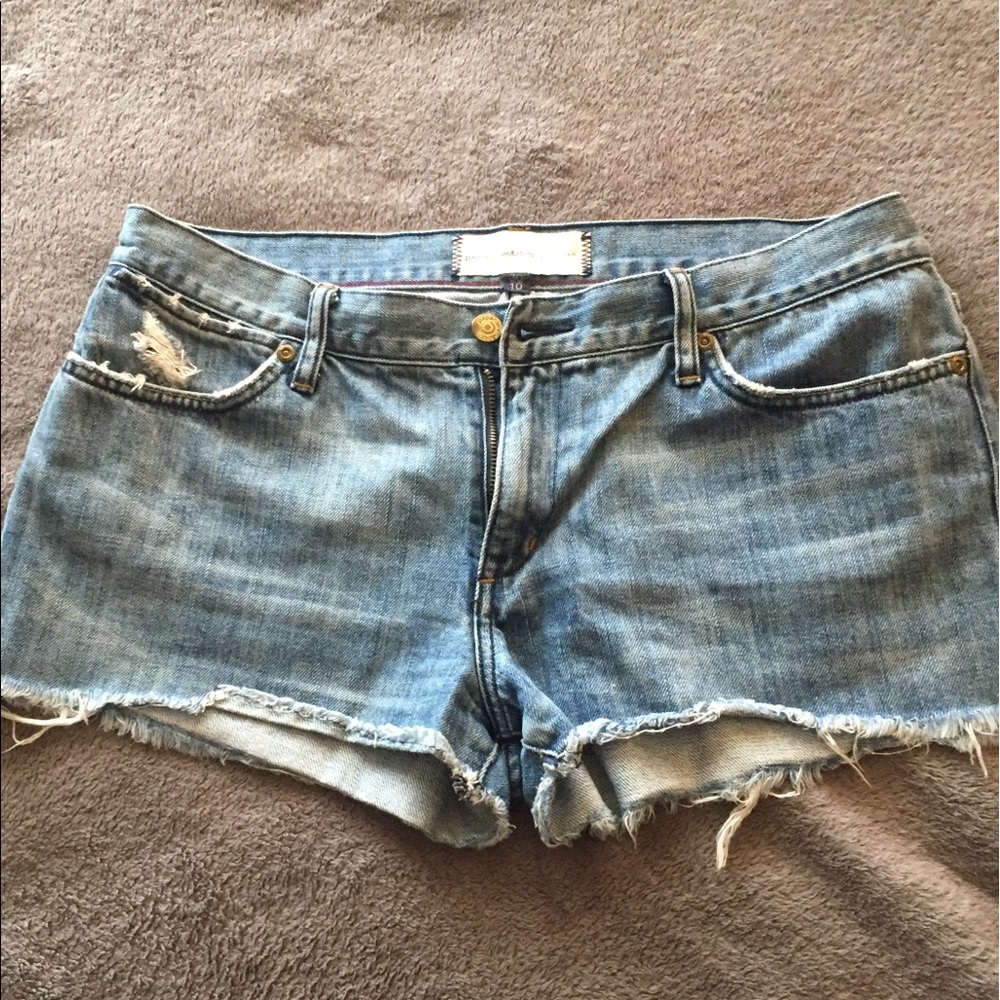 Cut off denim shorts by paper denim & cloth